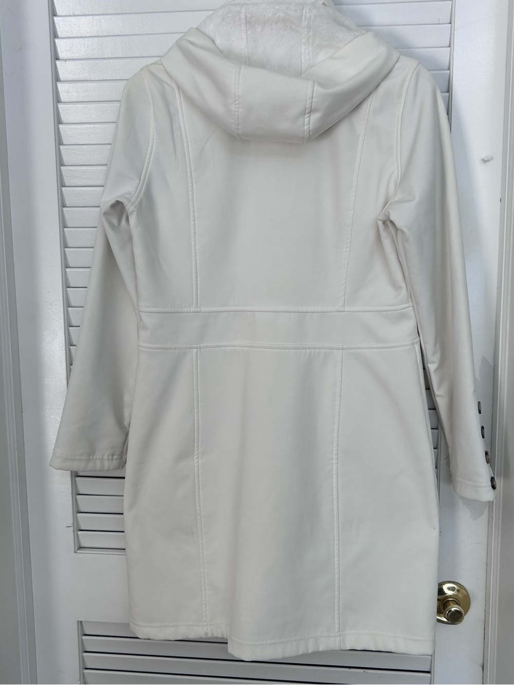 🤍MAKE OFFER🤍 Merrell Hooded ivory white lined winter coat women’s size Medium - Picture 9 of 9